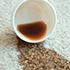 Remove coffee spills in carpet