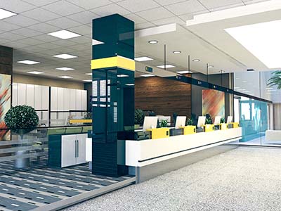 Office building commercial cleaning